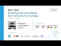 Building Lean CloudStack Deployments for Edge Use Cases - CloudStack European User Group May 2021
