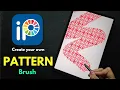 How to make PATTERN brush in IBIS PAINT X Beginners IBISPAINT X tutorial