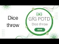 Dice throw GfG POTD 23-05-2025 GfG Problem of the day GeeksforGeeks