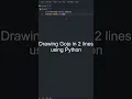 Drawing Satoru Gojo using python in 2 line