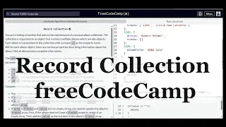 Record Collection code freeCodeCamp objects in JavaScript