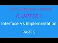 12th Computer Science English Medium Chapter 1 Function Interface vs Implementation