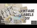 Vintage Labels DIY Turn Shipping or Address Labels into Junk Journal Stickers
