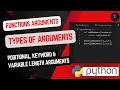 Function Arguments in Python Python Arguments in Functions Types of Arguments in Python
