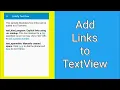 Add Clickable links to TextView