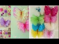 mariposas de papel crepe grandes DIY mesa de dulces y decoracion