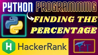 Finding The Percentage Hindi HackerRank Python Programming Rajnish Chaurasia