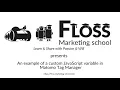 Custom javascript variable example within Matomo Tag Manager