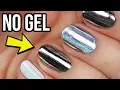 Apply Chrome Holo Unicorn Nail Powders WITHOUT GEL