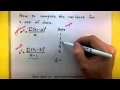 Statistics - Find the variance