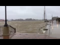 Saginaw River flooding in downtown Bay City Thursday April 6