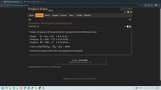 ProjectEuler net 45