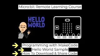 Micro bit First Program - Hello World in MakeCode