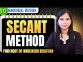Secant Method of Numerical Methods Engineering Mathematics Numerical Method Full Playlist