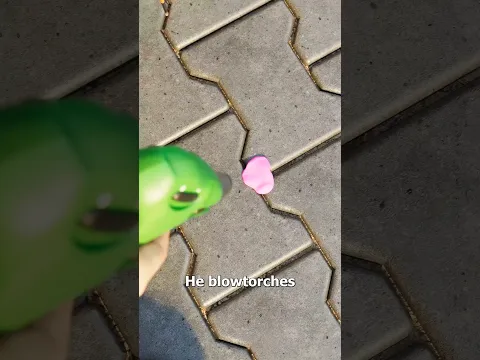 He Got Arrested for Painting on Chewing Gum 😱🎨 #shortvideo