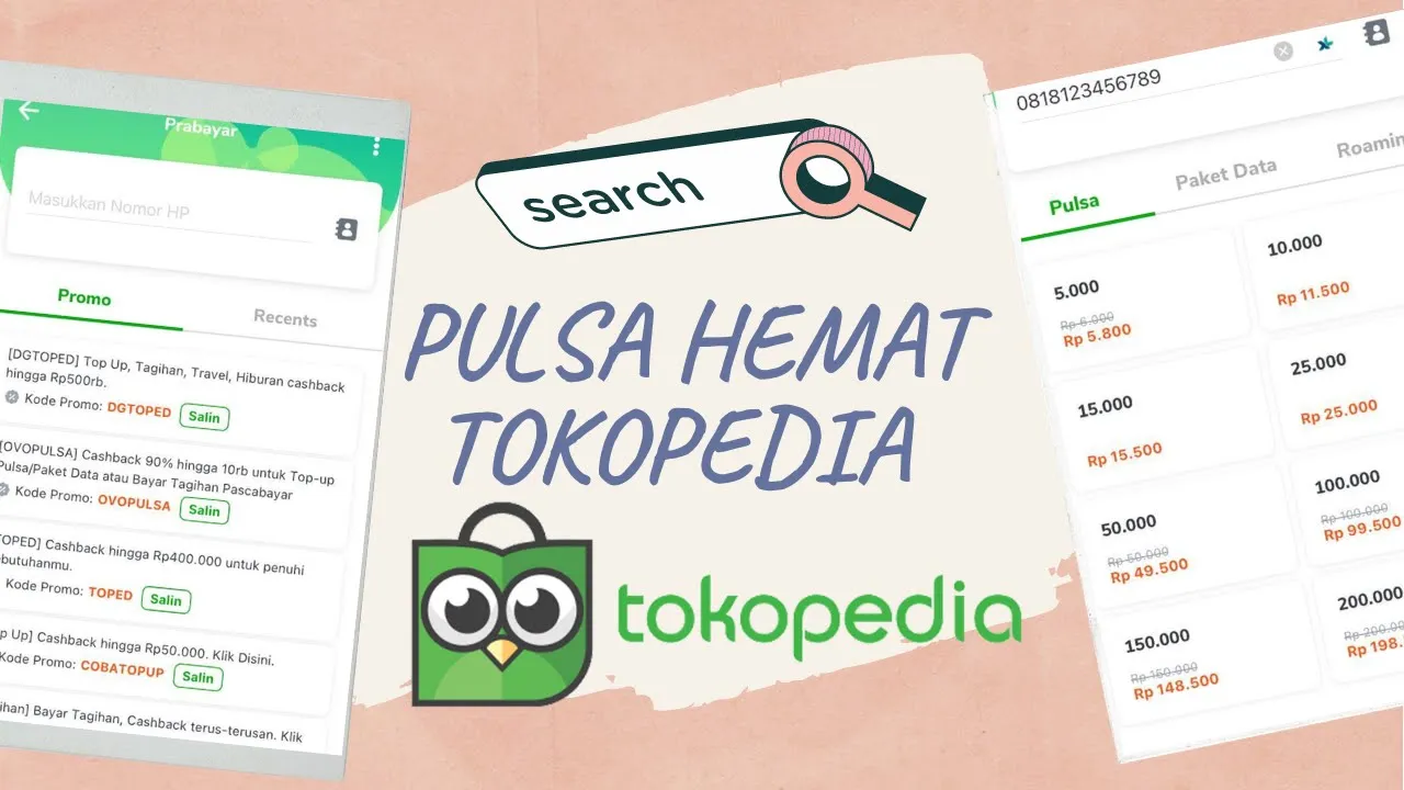 Cara Beli Pelatihan Prakerja di Tokopedia Dapat Bonus Pulsa dan Paket Data Hingga Rp 119 Ribu!!