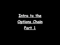 ARL Intro to the Options Chain part 1