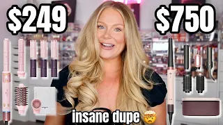 Testing a *VIRAL* Dyson Airwrap dupe thats BETTER 🤩 Bouncy Blowout Hair Tutorial | Kelly Strack