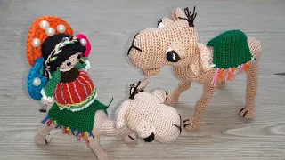 كروشيه طريقة عمل جمل المولد النبوى الشريف How To Make A Camel Crocheted Amigurumi 