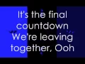 Europe - The Final Countdown (Lyrics)