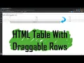 HTML Table With Draggable Rows Angular