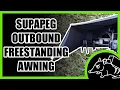 SupaPeg Outbound Shield 6 Freestanding Awning on Drifta DOT6 Camper with the Pull Out Return Kitchen