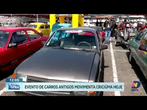 Evento de carros antigos movimenta Criciúma neste fim de semana