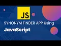 How To Create A Simple Chrome Extension Using JavaScript Synonym Finder App