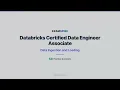 Databricks Certified Data Engineer Associate Part 1