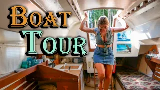 Boat Tour! Inside my 1978 Tanzer 26