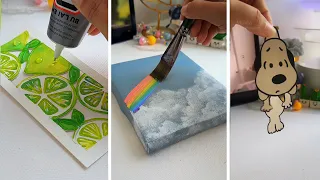 10 easy art hacks amazing painting techniques satisfying art mukta easy drawing painting