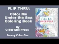 Flip Thru Color Me Under the Sea Coloring Book by Cider Mill Press
