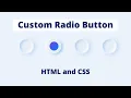 How to Create a Custom Radio Button - HTML CSS Tutorial Custom Radio Input With Source Code 2022