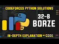 32B Borze Codeforces Python Solutions Explanation Walkthrough