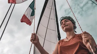 Girl MAROONED on remote island, learns ANCIENT WOOD CARVING skills (Expedition Drenched S1 Ep.80)