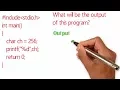 What is the output of this program Embedded C interview question 1