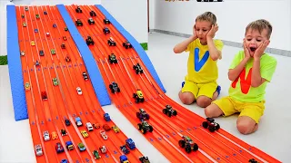 Download Vlad and Niki play and make Toy Cars Competition! MP3