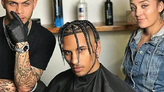 Travis Scott Inspired Braids Hairstyle Afro Haircut