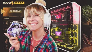 MW4 BETA + TESTING MY NEW DUAL PC SETUP IN ONE CASE + MY SETTINGS | NoisyButters