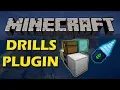 Mine automatically in Minecraft with Rampen Drills Plugin