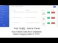 Part 16 D -Admin Panel How to Delete Dept Category Delete data from Database in PHP