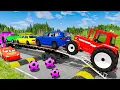 Download Lagu Flatbed Truck Mcqueen | Transportation with Truck - Pothole vs Car #70 - BeamNG.Drive