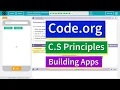 Buttons and Events Lesson 1 14 Tutorial with Answers Code org CS Principles