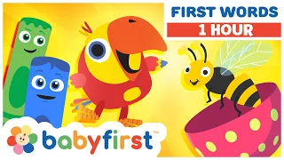 Toddler Learning with Color Crew Larry 1 Hour First Words for Kids BabyFirst TV