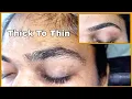 Thick to thin Eyebrow Threading Tutorial Parfect Eyebrow Threading RitaBhatia