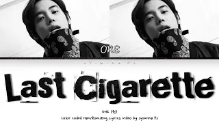 one last cigarette lyrics color coded han rom eng 