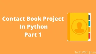Contact Book Project Tutorial Part 1 PYTHON
