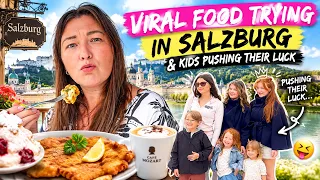 Viral Food Trying in Salzburg & the KIDS Pushing their LUCK!