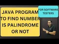 12 Program to check Palindrome Number in Java Java Interview Questions