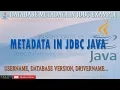 jdbc database metadata with mysql JAVA advance java tutorials